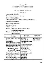 Giáo án Hóa học Lớp 12 - Chương 4+5